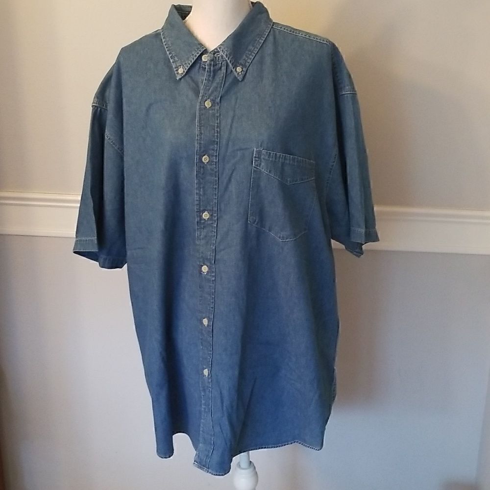 Men's size 2X denim button up